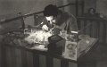 1958, l'orologiaio Moschella e il suo negozio _4